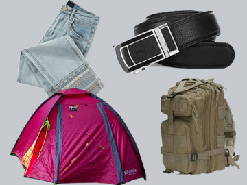 露營(yíng)房、背包、帆布等